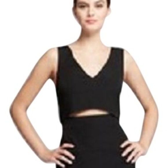 French Connection Glamour Stretch Black Dress - Picture 2 of 5